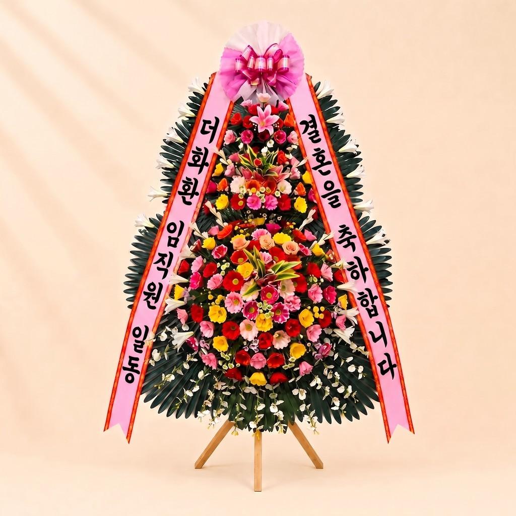 축하 3단화환 최고급