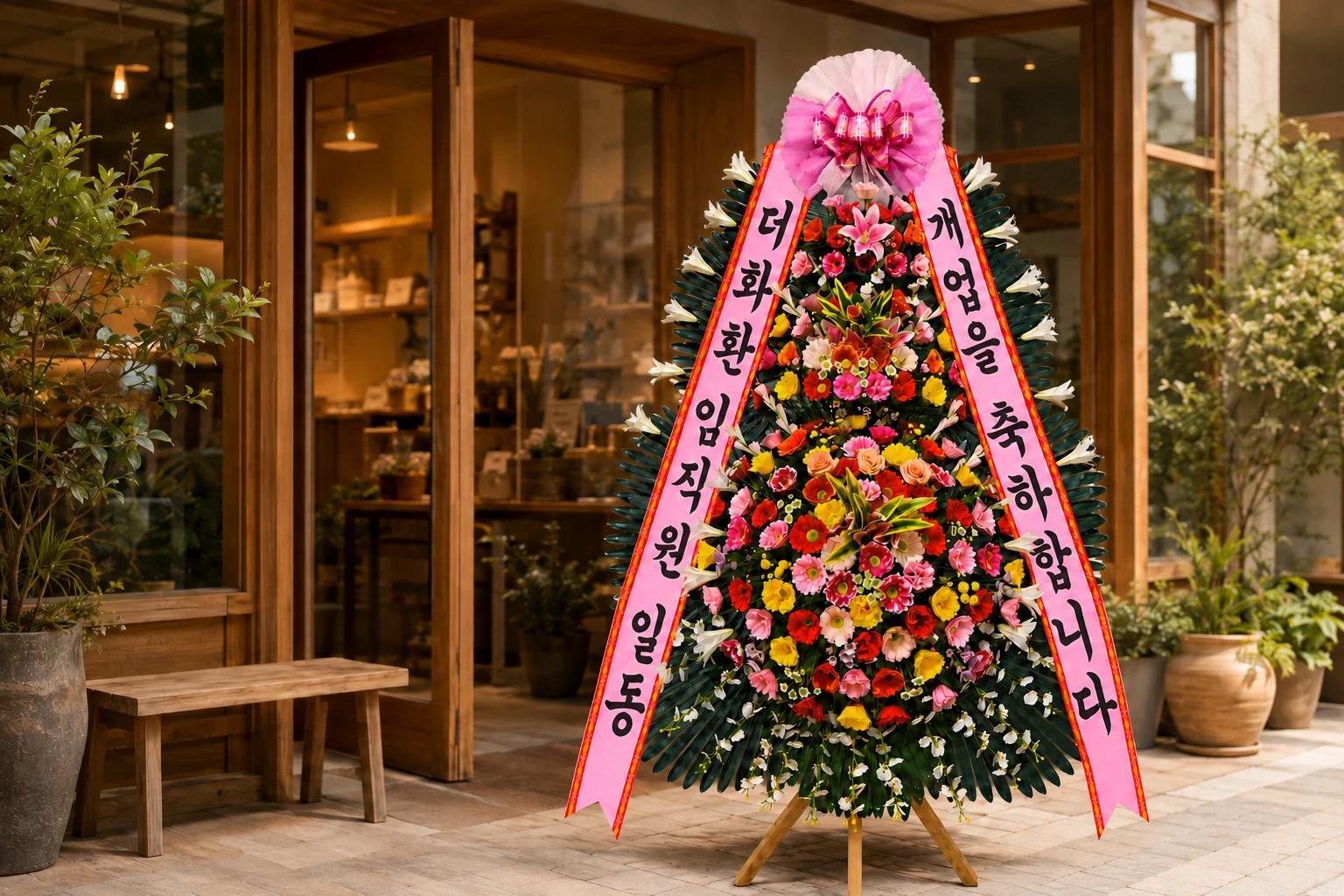 개업·축하화환 리본 문구 100선 (상황별·업종별 총정리)