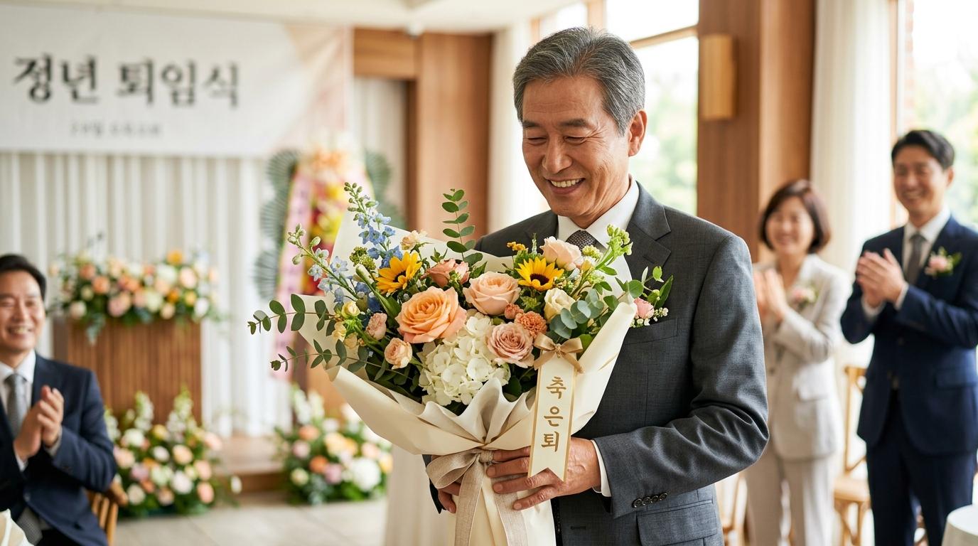 은퇴 정년 퇴임식 화환 문구 추천 및 8월 여름 꽃 선물 고르는 법 가이드
