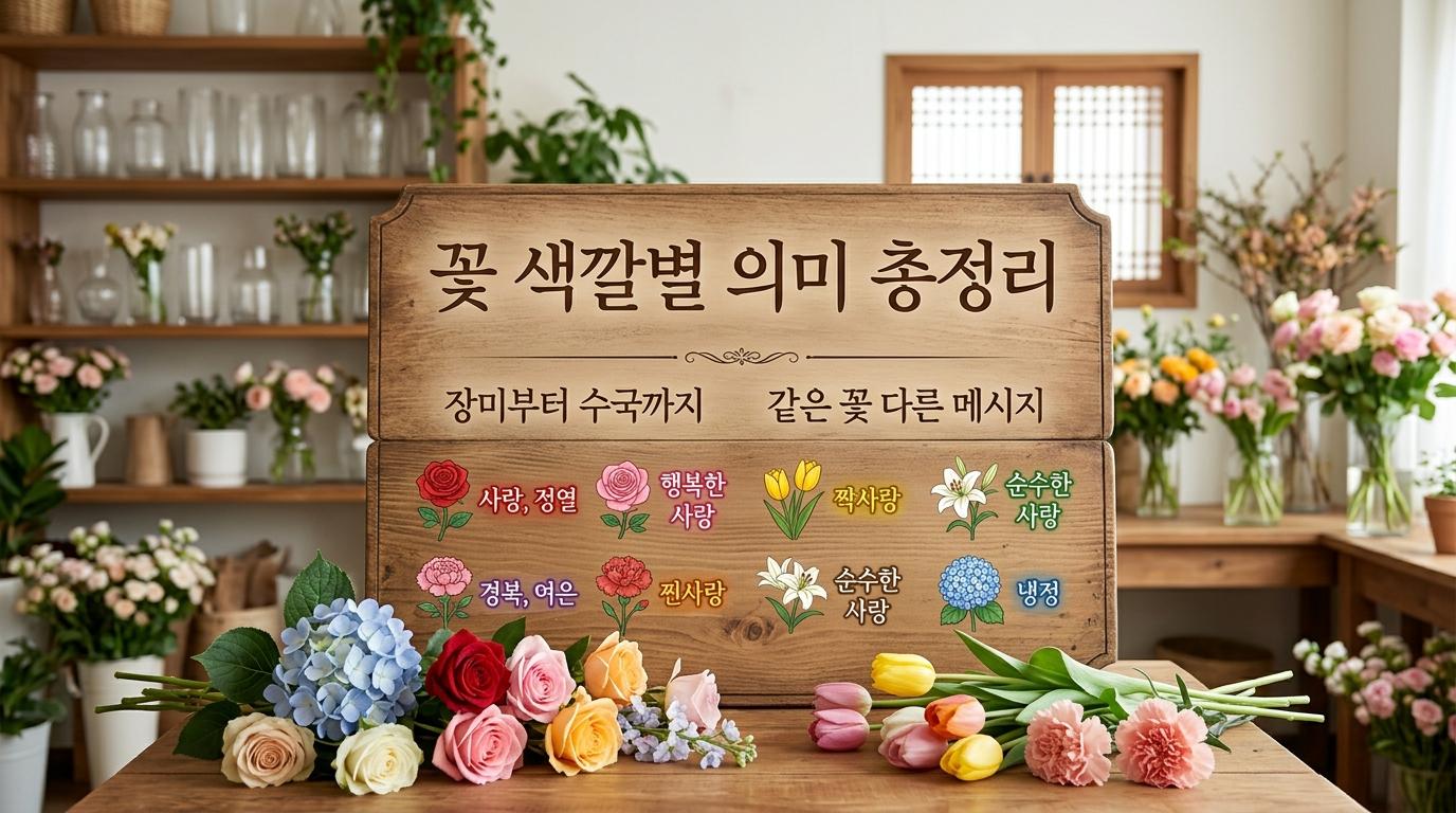 꽃 색깔별 의미 총정리 - 장미부터 수국까지, 같은 꽃 다른 메시지