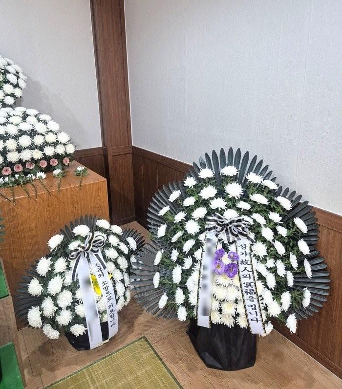 근조화환 실제 배송 완료 사진 4