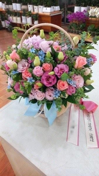 꽃바구니 실제 배송 완료 사진 3