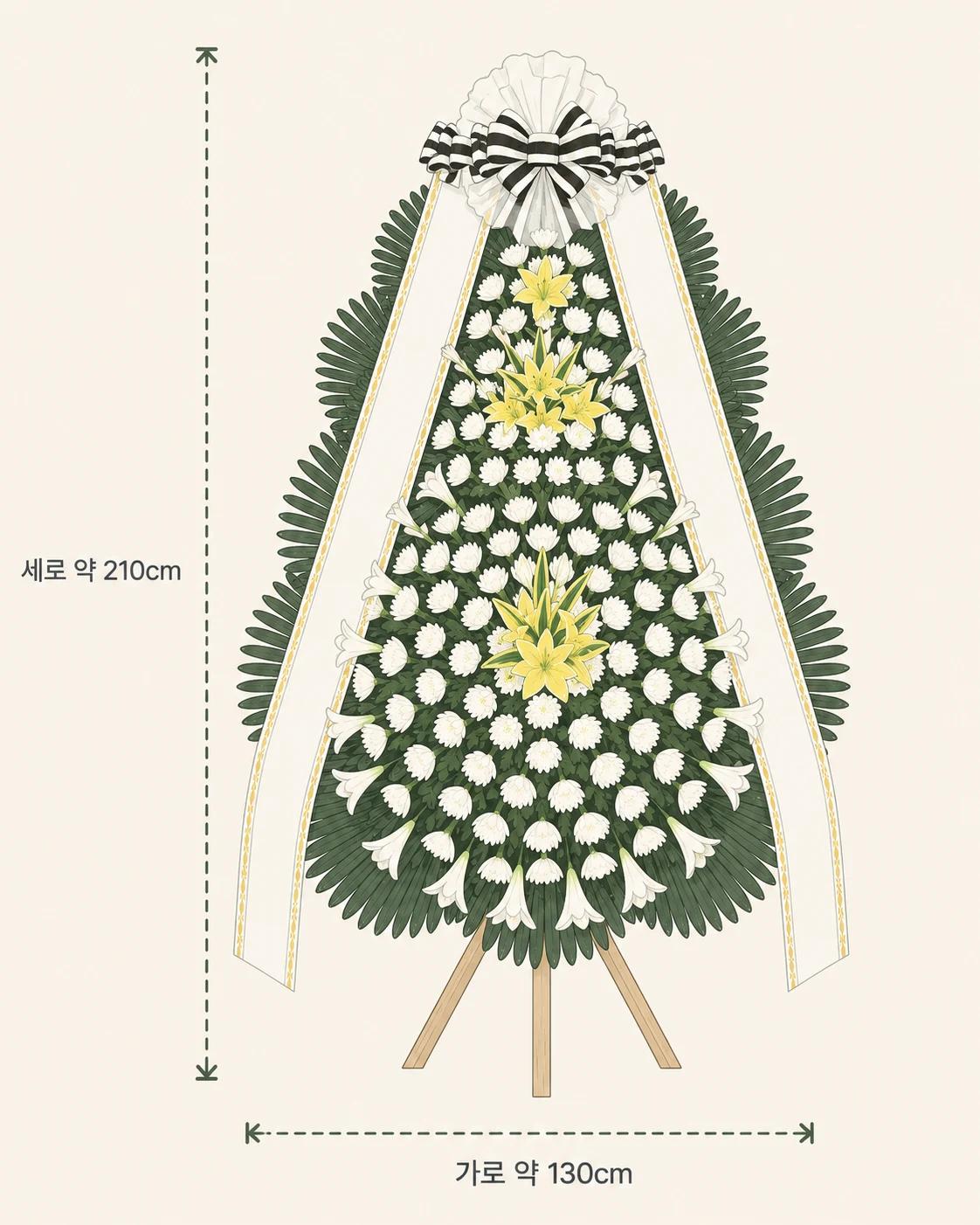 근조 3단화환 최고급 규격