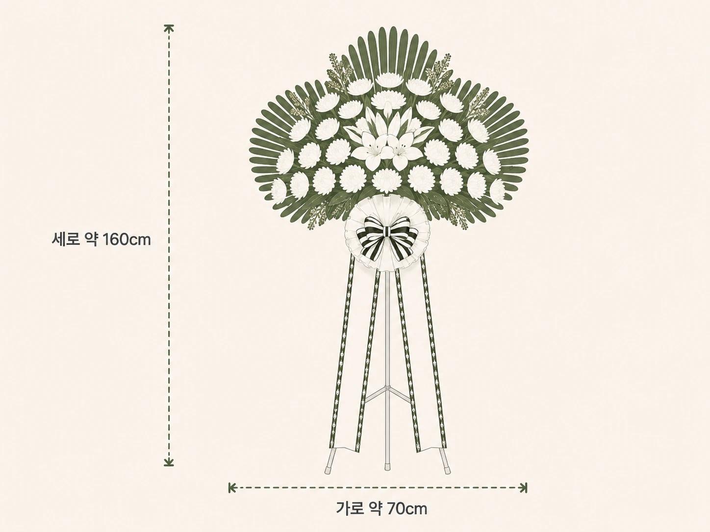 근조 오브제 1단 규격