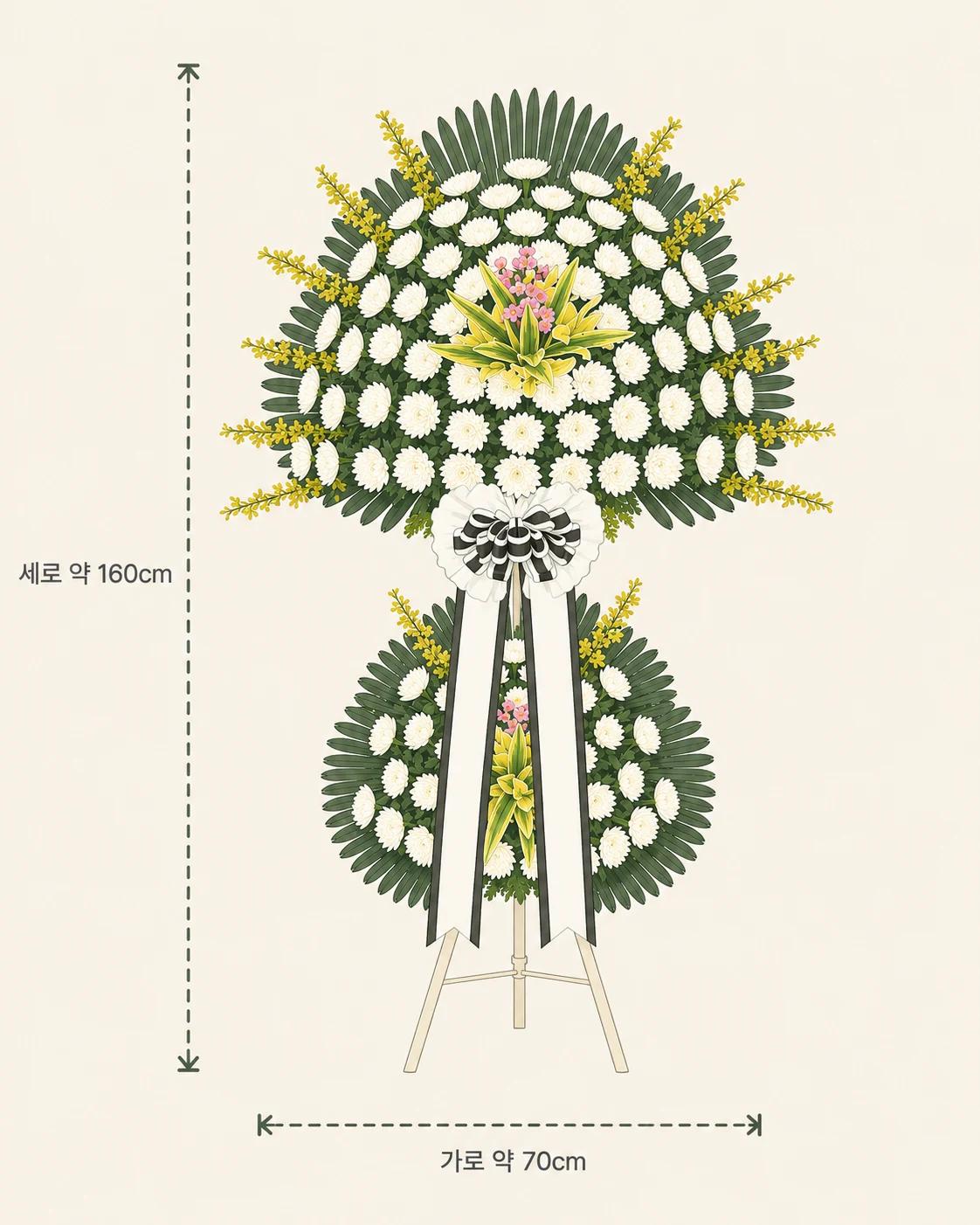 근조 오브제 2단 규격