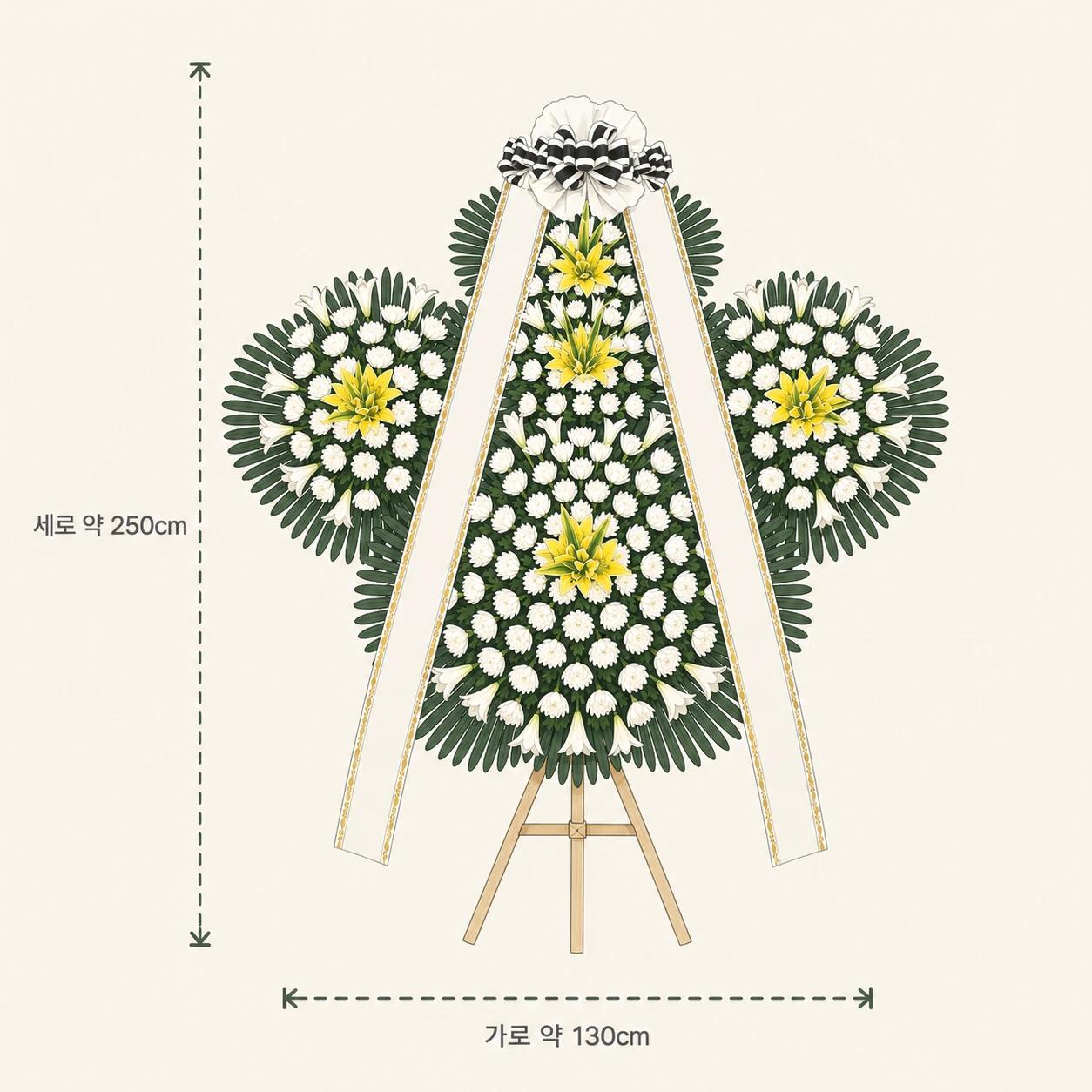 근조 5단화환 규격