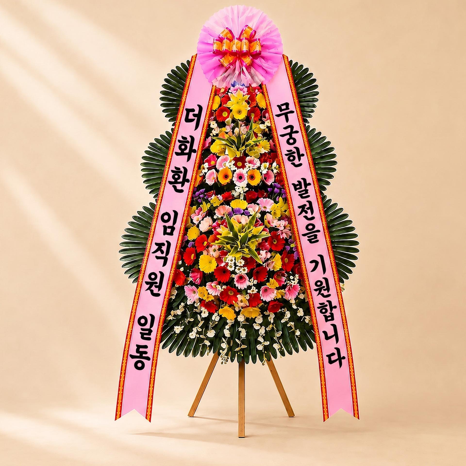 축하 3단화환 고급