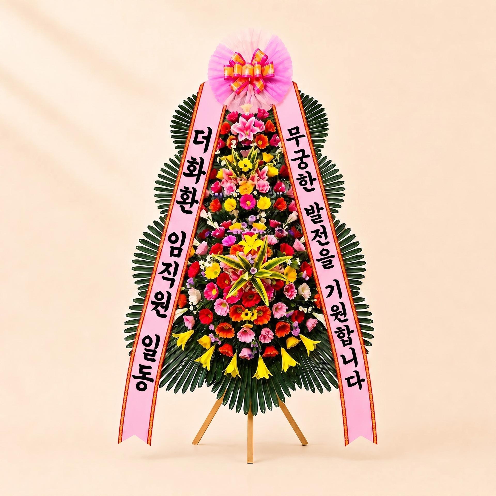 축하 3단화환 기본