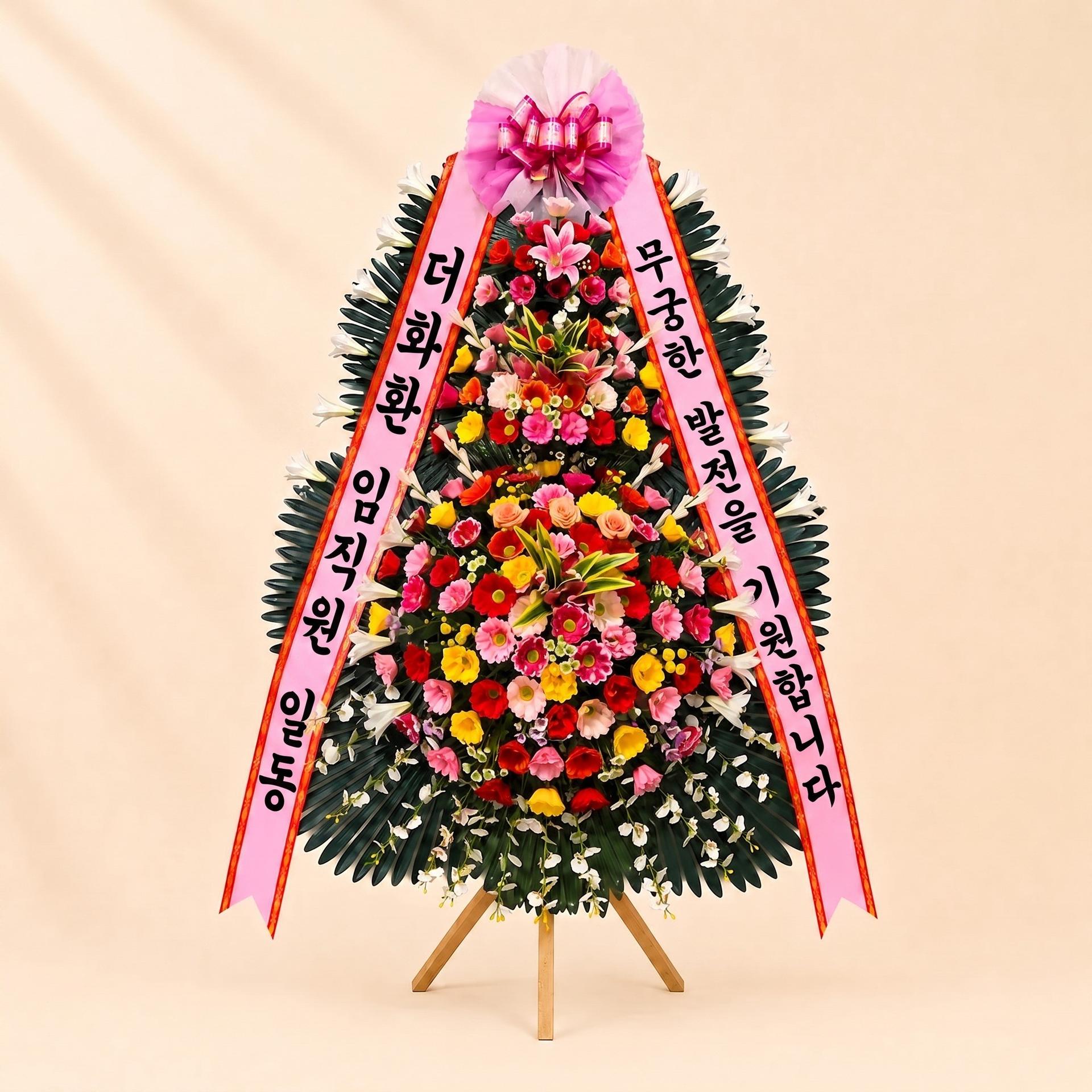 축하 3단화환 최고급