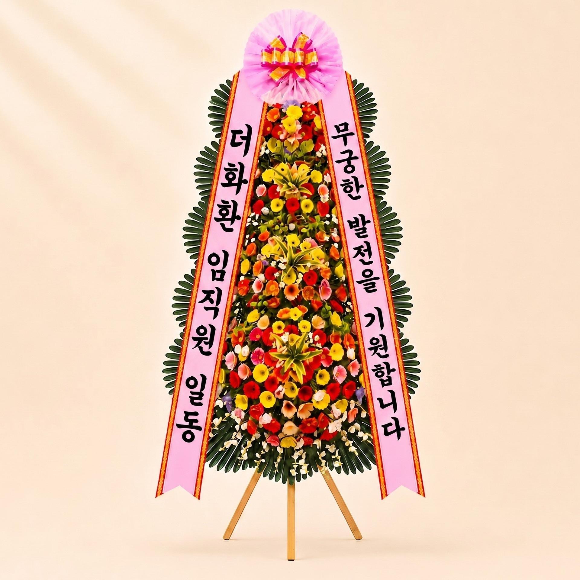 축하 4단화환